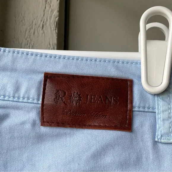 Exclusive Italian-Made Light Blue Designer Pants with Nautical Details - Picture 5 of 9